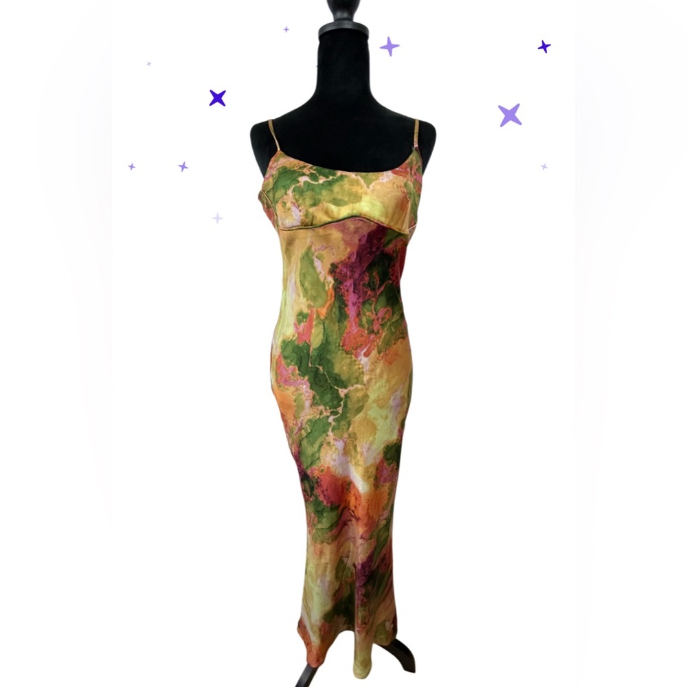 Micas Elegant Multicolor Spaghetti Strap Dress - image 1